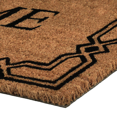 5 of 6:Achim Home Printed Coir Doormat, Brown-Black, 18x30 Inches 