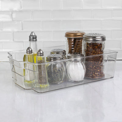 5 of 5:Home Basics Contenedor multiusos de plástico para frigorífico, transparente 