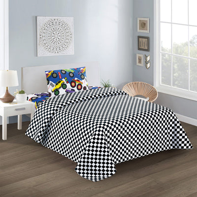 2 of 2:Race Trucks Boys Kids Sheet Set 