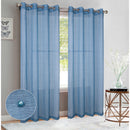 2 of 6:Bali 2-Pack Sheer Grommet Window Panels with Pearls, 76x95 Inches 