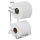 1 of 5:Porte-papier hygiénique en acier chromé Home Basics 