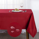 15 of 19:Oxford Spill Proof Solid Colored Tablecloth 