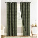 3 of 7:Panneau de fenêtre à œillets en jacquard à chevrons, 54 x 84 pouces 
