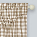 6 of 21:Buffalo Check Gathered Swag Window Curtain Pair, 72x63 Inches 