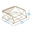 3 of 4:Kitchen Details Geode Napkin Holder in Satin Gold 