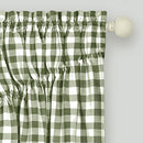 9 of 21:Buffalo Check Gathered Swag Window Curtain Pair, 72x63 Inches 