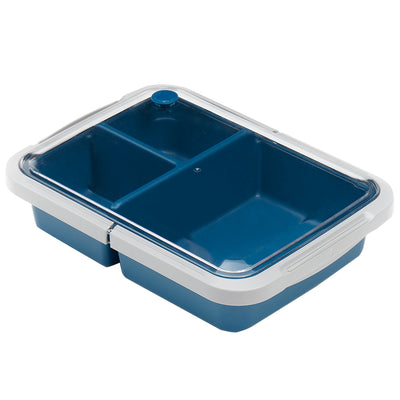 1 of 4:Home Basics Fiambrera hermética de 3 compartimentos, (50 oz) 
