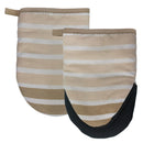 4 of 4:Popular Home Thin Stripes 2-Piece Neoprene Mini Oven Mitt Set 