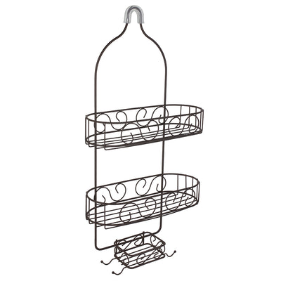 4 of 6:Home Basics Scroll Shower Caddy, Oil Rubbed Bronze 