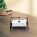 9 of 10:Home Basics Arbor Collection Flat Napkin Holder with Weighted Pivoting Arm, Oil Rubbed Bronze 
