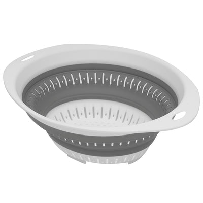 1 of 4:Home Basics Large Collapsible Colander, Grey 