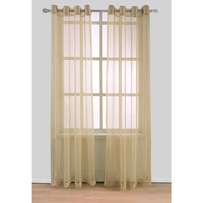 3 of 17:Harper Solid Sheer Voile Grommet Window Panel, 54x84 Inches 