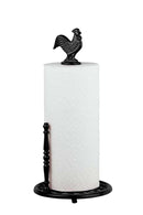 1 of 3:Porte-essuie-tout en fonte Home Basics en forme de coq, noir 