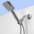 3 of 4:Home Basics Ultimate ShowerBliss - Masajeador de ducha de mano cuadrado de función única, Chome 