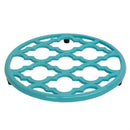 1 of 15:Home Basics Moroccan Lattice Collection Cast Iron Trivet, Turquoise, 8x8x.5 Inches 