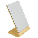 1 of 4:Miroir de bureau simple face incliné en bambou Home Basics, naturel 
