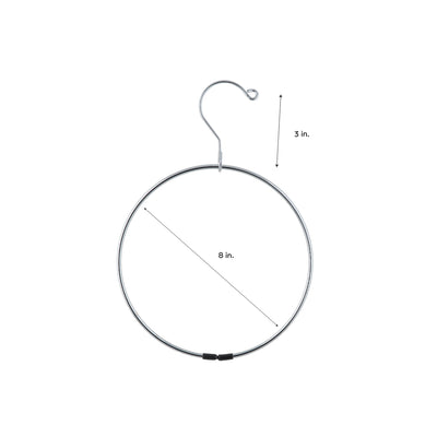 4 of 4:Neu Home Belt-Scarf Ring Hanger, Chrome 