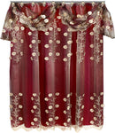 1 of 8:Juego completo de decoración de conjunto de baño Ombre Rose, borgoña-dorado, todo se vende por separado 