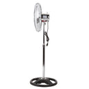 3 of 5:Comfort Zone 3-Speed High-Velocity Oscillating Industrial Pedestal Fan, Black, 18 Inches 