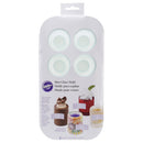 2 of 4:Wilton 8-Cavity Round Shot Glass Silicone Ice Mold, Green 