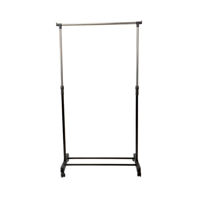3 of 4:Simplify Single Tier Adjustable Height Rolling Garment Rack 