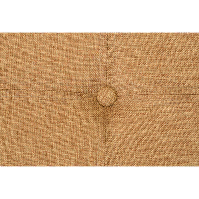 3 of 5:Simplify Faux Linen Double Folding Storage Ottoman in Camel 