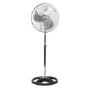 1 of 5:Comfort Zone 3-Speed High-Velocity Oscillating Industrial Pedestal Fan, Black, 18 Inches 