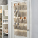 3 of 4:Organizador de zapatos Simplify de 20 bolsillos en yute sintético 