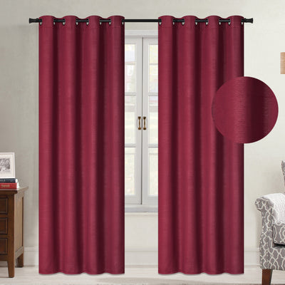 9 of 10:Oakley Embossed Room Darkening Grommet Window Panel, 54x84 Inches 
