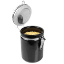 2 of 4:Boîte Home Basics de 1 134 ml avec couvercle en acier inoxydable, noire 