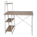 1 of 1:Home Basics Multi-purpose 2 Shelf MDF Computer Desk, Natural 