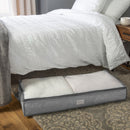 3 of 3:Simplify paquete de 2 bolsas de almacenamiento debajo de la cama en gris jaspeado 