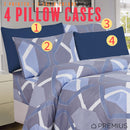 10 of 12:PREMIUS Premium Lyinks 4 & 6 Piece Microfiber Printed Wrinkle-Free Sheet Set 