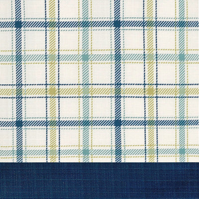 3 of 4:Cenefa Tattersall Tuck con botones - 58x14 - Azul marino 