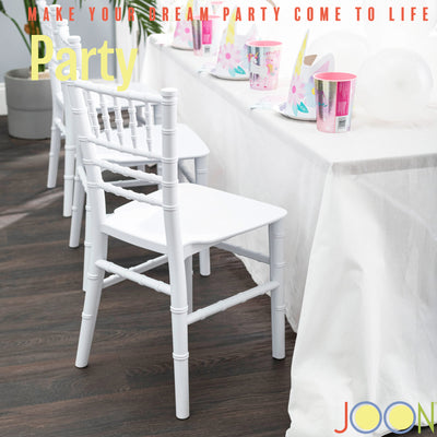 15 of 16:Lot de 2 chaises Tiffany Chiavari pour enfants JOON, 63 x 33 x 36 cm 