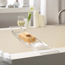 3 of 4:Neu Home Expandable Bathtub Caddy in Chrome 