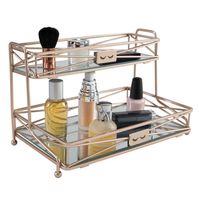2 of 4:Home Details 2 Tier Vanity Tower in Rose Gold 