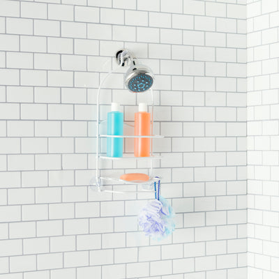 2 of 3:Étagère de douche avec revêtement en vinyle Home Basics 
