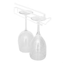 1 of 6:Porte-verres à vin Home Basics en acier recouvert de vinyle, blanc 