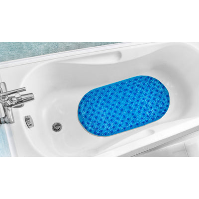 7 of 7:Popular Bath Bubble Vinyl Oblong Tub Mat, 15.5x27 Inches 