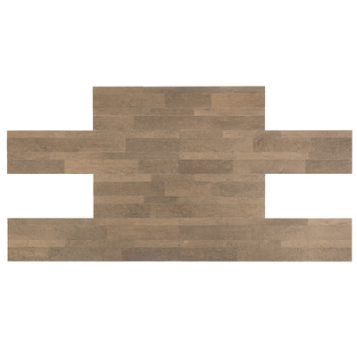 3 of 4:Carrelage mural en pierre auto-adhésif Bolder Stone ™ 6 po x 24 po - Moka - 6 carreaux/6 pi² 