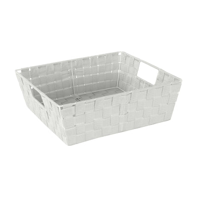 1 of 4:Simplify Estante de almacenamiento tejido grande en color gris 
