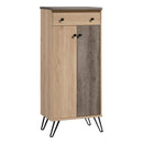 1 of 2:Home Basics 5 Tier Wide Shoe Cabinet with Drawer, Natural 
