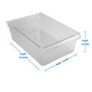 2 of 4:Detalles de la cocina Paquete de 2 contenedores de almacenamiento delgados para refrigerador 