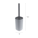 4 of 4:Brosse WC et support Bath Bliss bicolores gris 