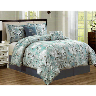1 of 2:Flora 5 Piece Comforter Set 