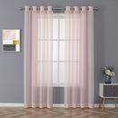 2 of 5:Whittier Stripe Matte Metallic Sheer Grommet Window Panel, 52x84 Inches 