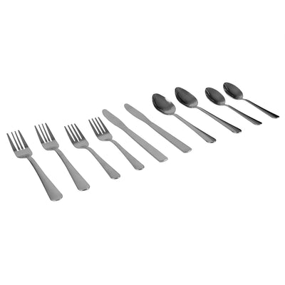 3 of 4:Home Basics Elle Stainless Steel 20 Pieces Flatware Set, Service for 4 