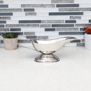 4 of 4:Saucière Home Basics grande capacité en acier inoxydable, argentée 