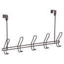 2 of 3:Patère de porte à 5 crochets en acier Home Basics, bronze 